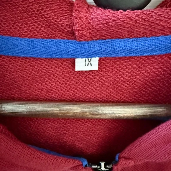 Marvel Wandavision Cosplay Red Hoodie with Blue and White Accents - Picture 2 of 3